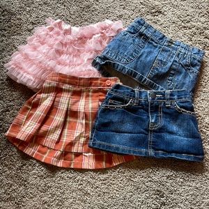 Many baby girl skirt